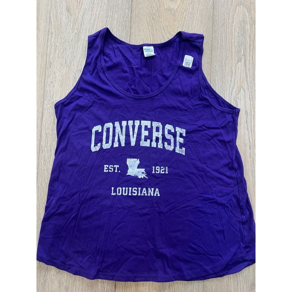 Women's Purple Converse Louisiana Tank Top New Size XXL by